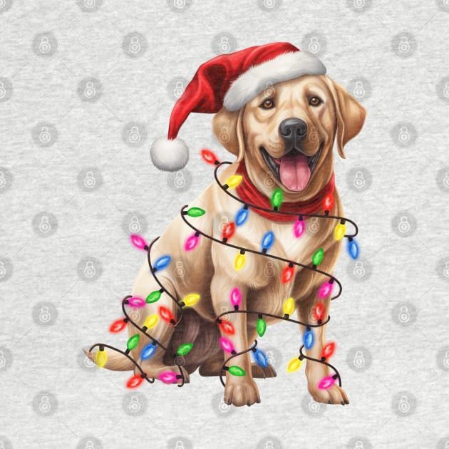 Christmas Labrador Retriever by Chromatic Fusion Studio